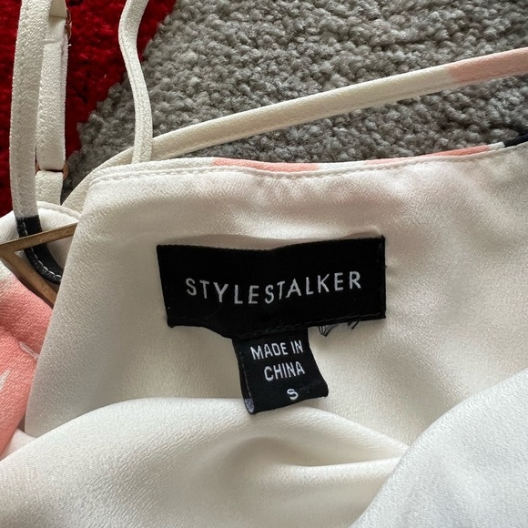 Stylestalker Artsy Print White Slip Shift Mini Dress - Picture 2 of 3